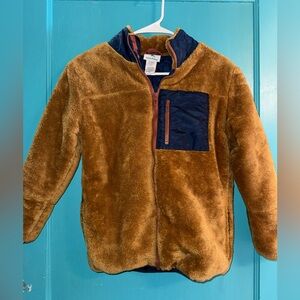 Tommy Bahama Tan and Blue Fleece Jacket